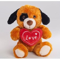 Adorable Love Puppy Plush Toy - 10 Inches